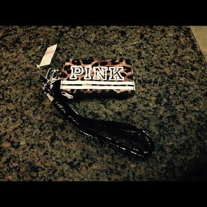 Nwt Victoria Secret Pink I'd case and lanyard