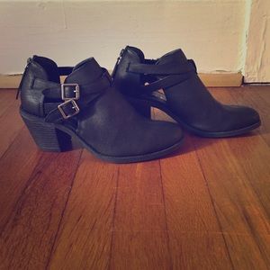 Buckled ankle booties