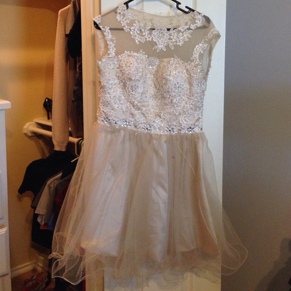 Short champagne dress!