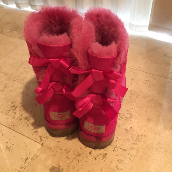 UGG Shoes - UGG Pink Bailey Bow Boots🚫READ DESCRIPTION