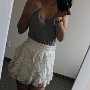 White Lace Skirt