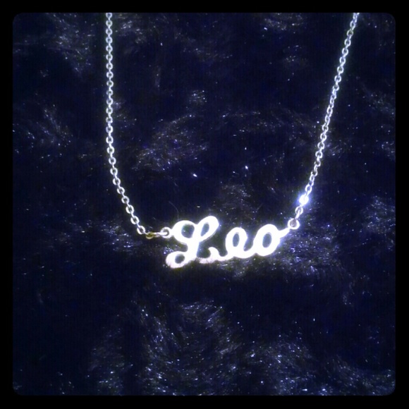 Silver Leo necklace