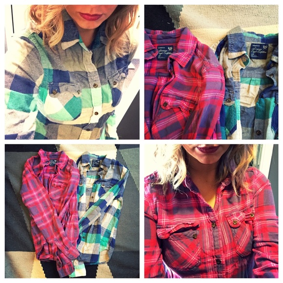American Eagle Flannel Shirts
