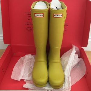 Hunter Boots, Yellow Chartreuse Stripe