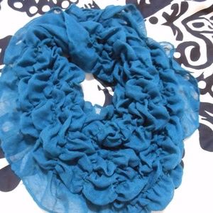 5/$10 NWT ruffled Dark Teal scarf/shawl