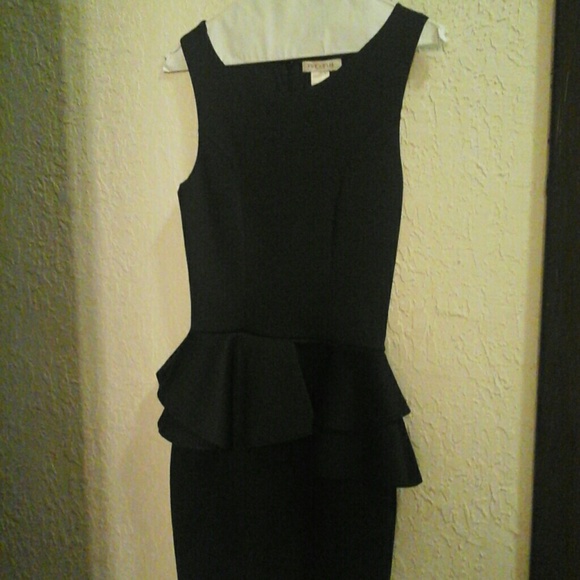 Litlle Black Peplum Dress