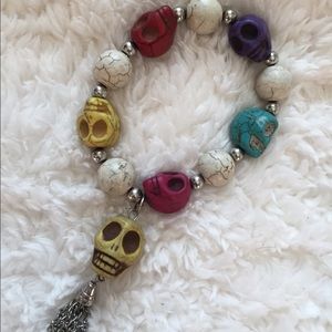 RAINBOW SKULLY WRIST CANDY💕