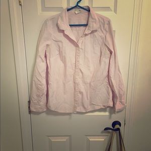 J Crew pink button down
