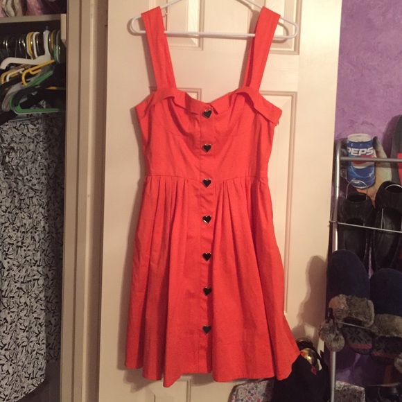 Coral Betsy Johnson dress