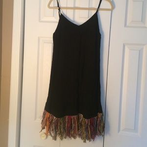 Dress with fringe