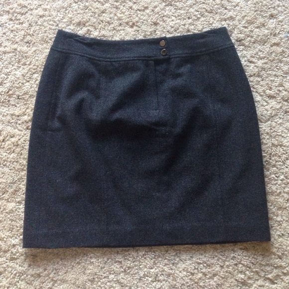 Black tweed think knit midi mini pencil skirt