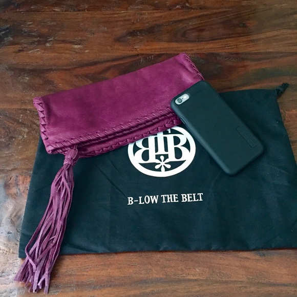 B-Low The Belt Fringe Leather Clutch