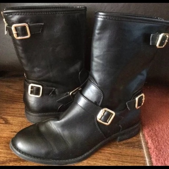 Mossimo Supply Co. Shoes - Women's Mossimo Kyla Mid-Calf Black Boots Size 9.5