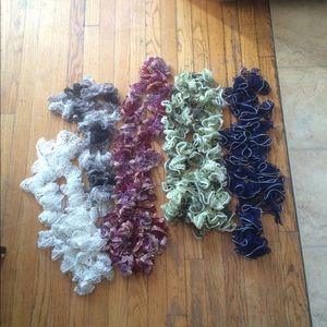 Crochet scarves 5 for $40