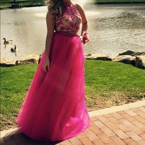 Beautiful Sherri hill two piece prom dress