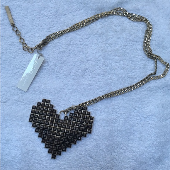 Heart pendant necklace gold costume jewelry