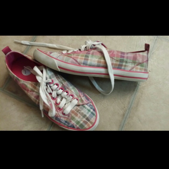 Pink Coach tennis shoes