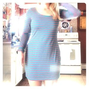 Striped long sleeve  dress