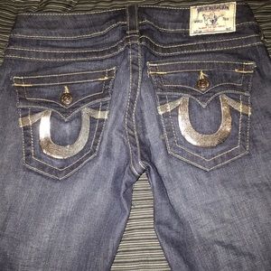 Dark Blue True Religion Sequin