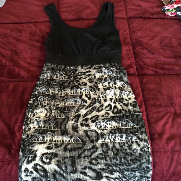Cheetah print dress