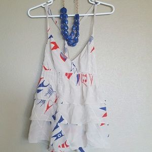 Anthropologie We Love Vera Nautical tank sz 10