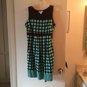 Polka dot maternity dress