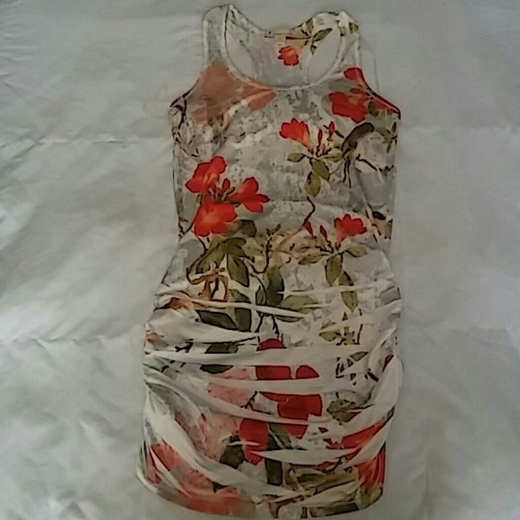 Floral tight fitting dress