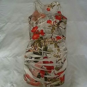 Floral tight fitting dress