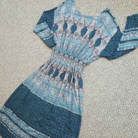 Free People Boho Open Back Dress