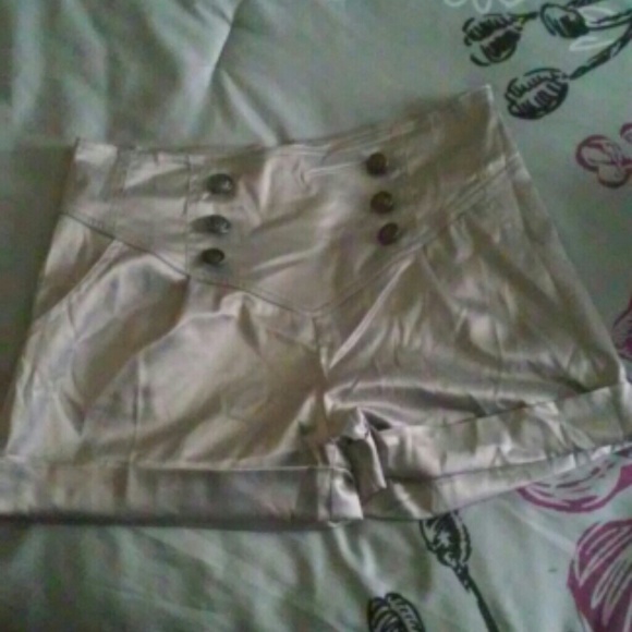 High-waisted shorts