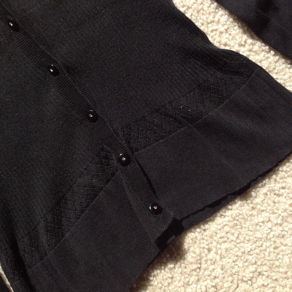 Black cardigan with beautiful buttons and details! - Picture 3 of 4
