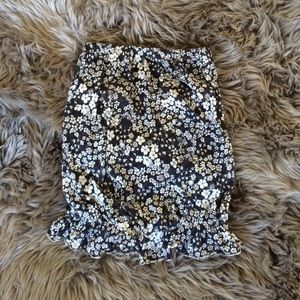 Strapless hard tail tee