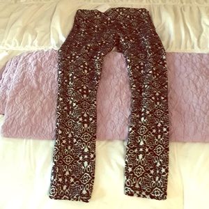 Tops hop skinny floral pants