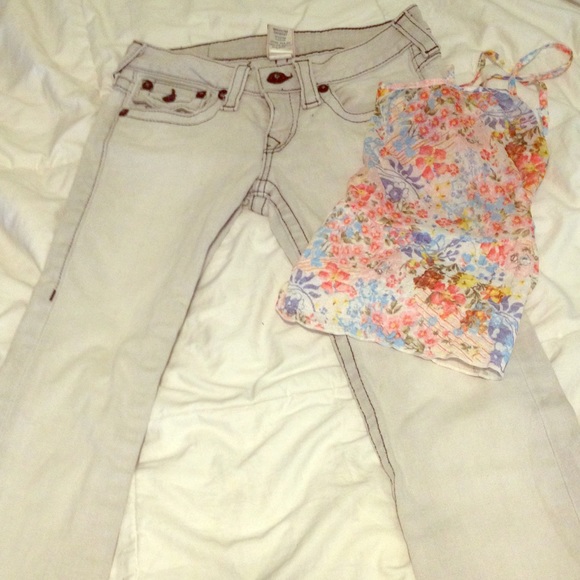 White jeans by True religion