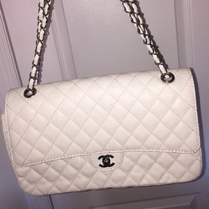 White handbag
