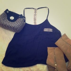 🌸 Navy Tribal Tank 🌸