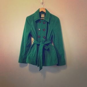 Fleece Pea coat. Great for cold weather.