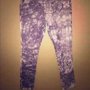 Marble skinny jeans