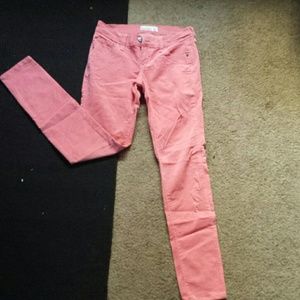 Pink corduroy pants