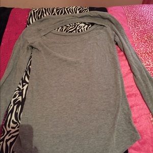 Grey VS open back tee