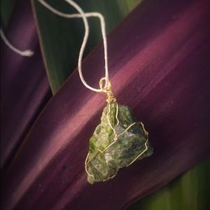 Diopside Crystal Wrap Necklace