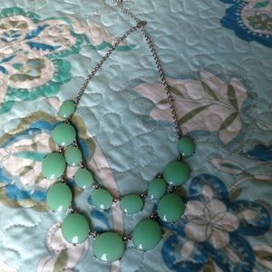 Green statement necklace