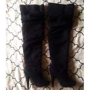 NEW Thigh high Black Heel Boots