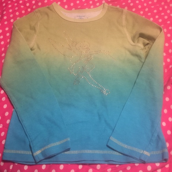 Disney store tinker bell thermal shirt medium