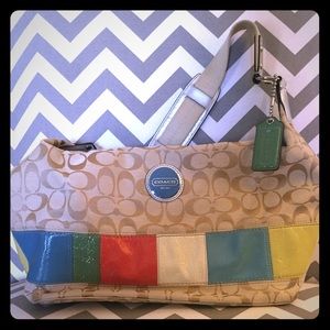 😍 Coach Medium Multi-Color Handbag👜