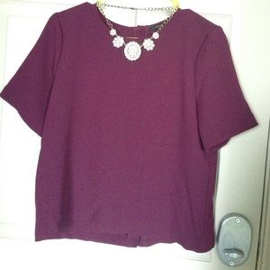 Maroon dressy top