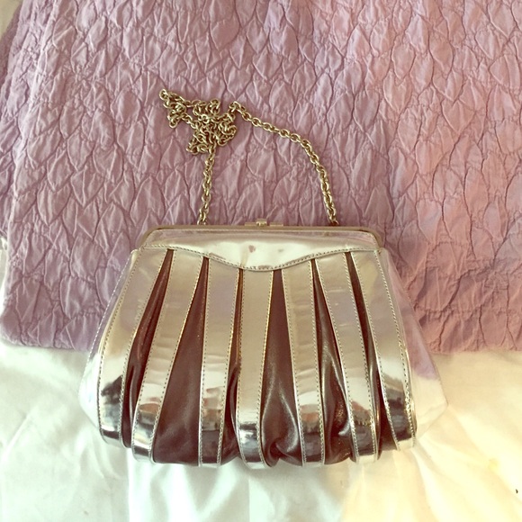 Rodo silver evening bag