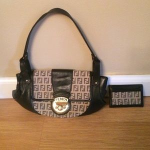 Fendi bag and credit card holder