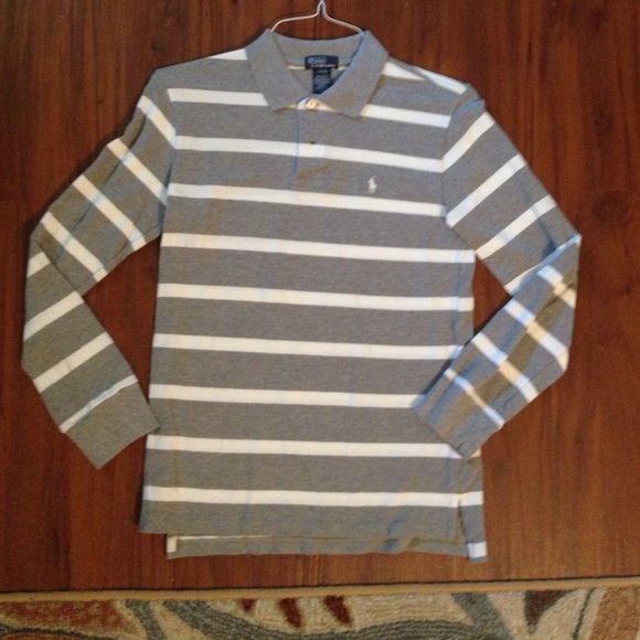 MENS Long sleeve knit polo