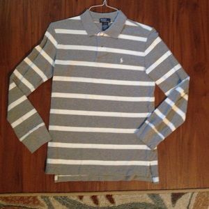 MENS Long sleeve knit polo